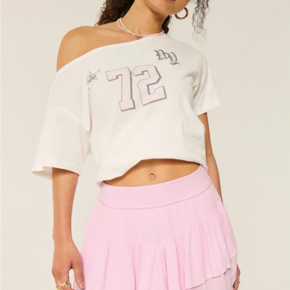 Pink Ruffled Mini Skort - Picture 2 of 5